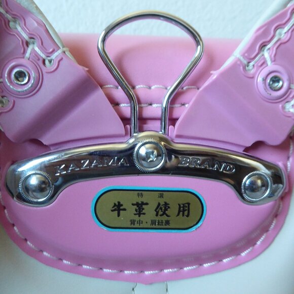 Kazama Brand Japanese Pink Randoseru Cow Leather Backpack Used Condition Japan - Picture 6 of 16